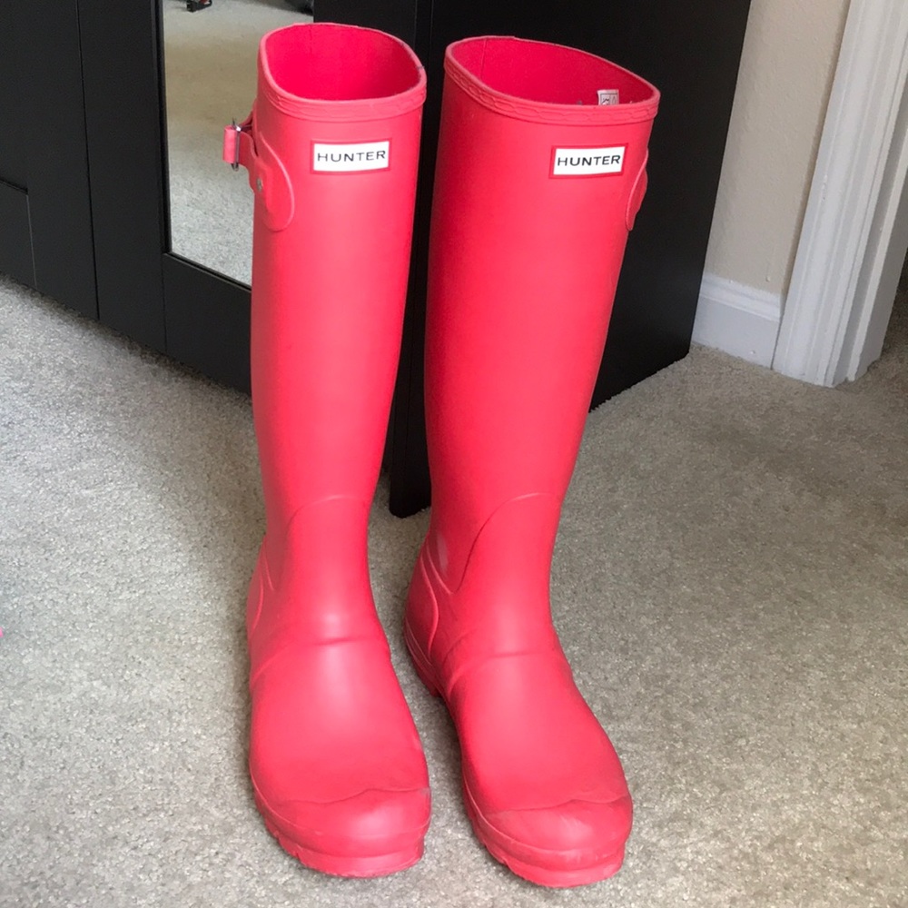 Coral Hunter Rain Boots Knee High